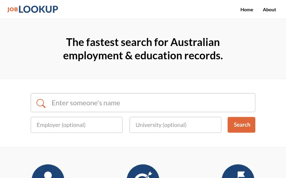 Screenshot of joblookup.com.au