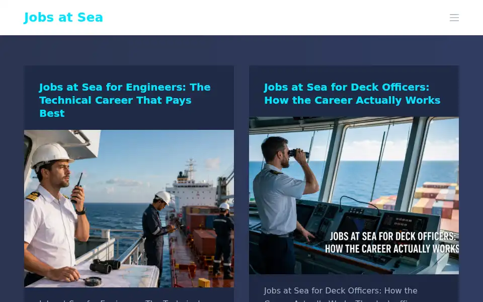 Screenshot of jobs-at-sea.info