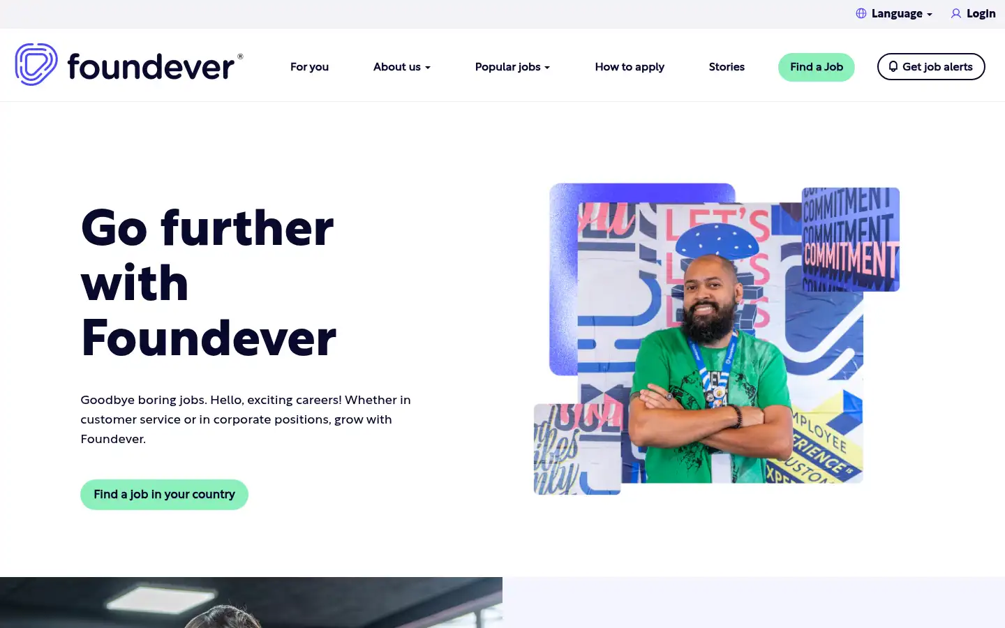 Screenshot of jobs.foundever.com