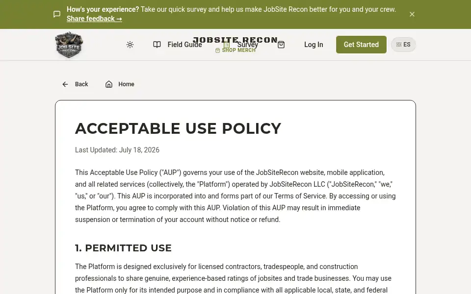 Screenshot of jobsiterecon.com