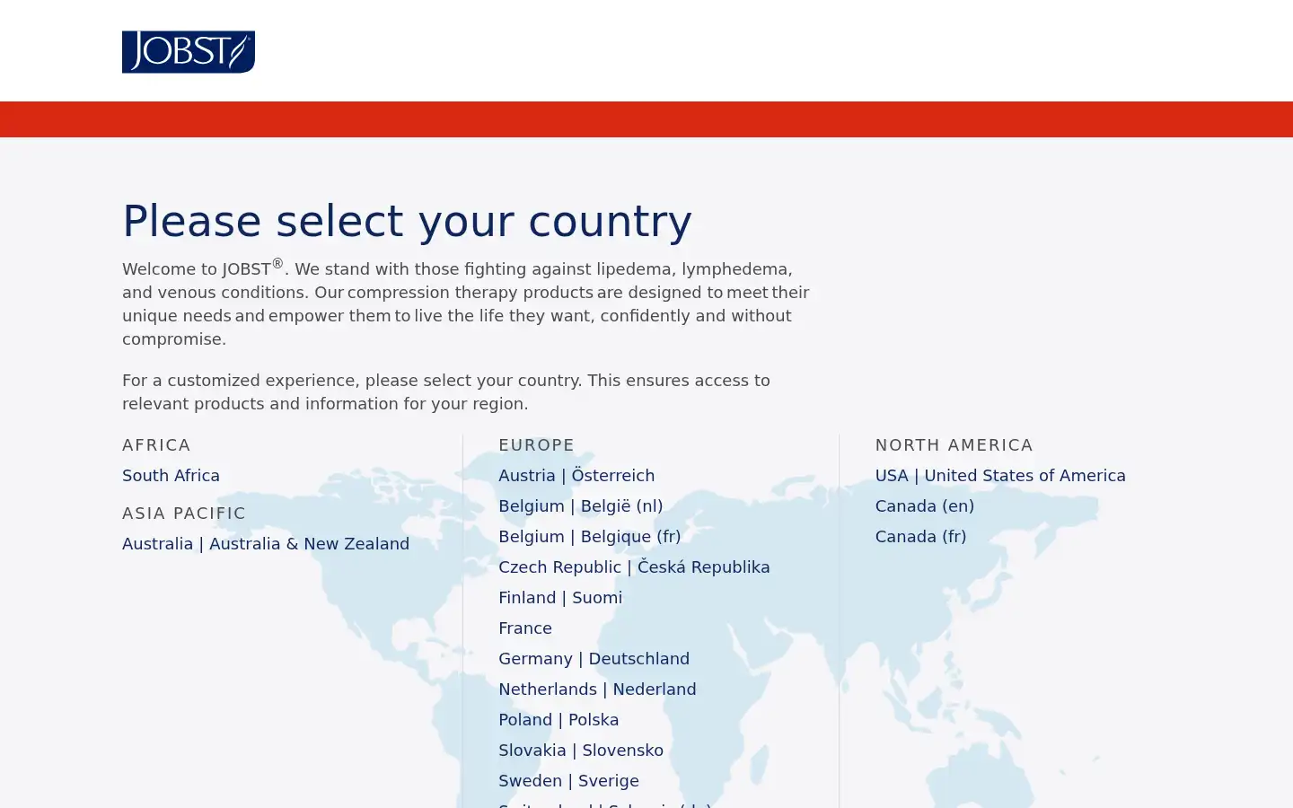 Screenshot of jobst.com