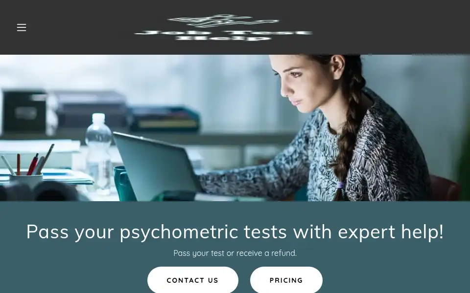 Screenshot of jobtesthelp.com.au