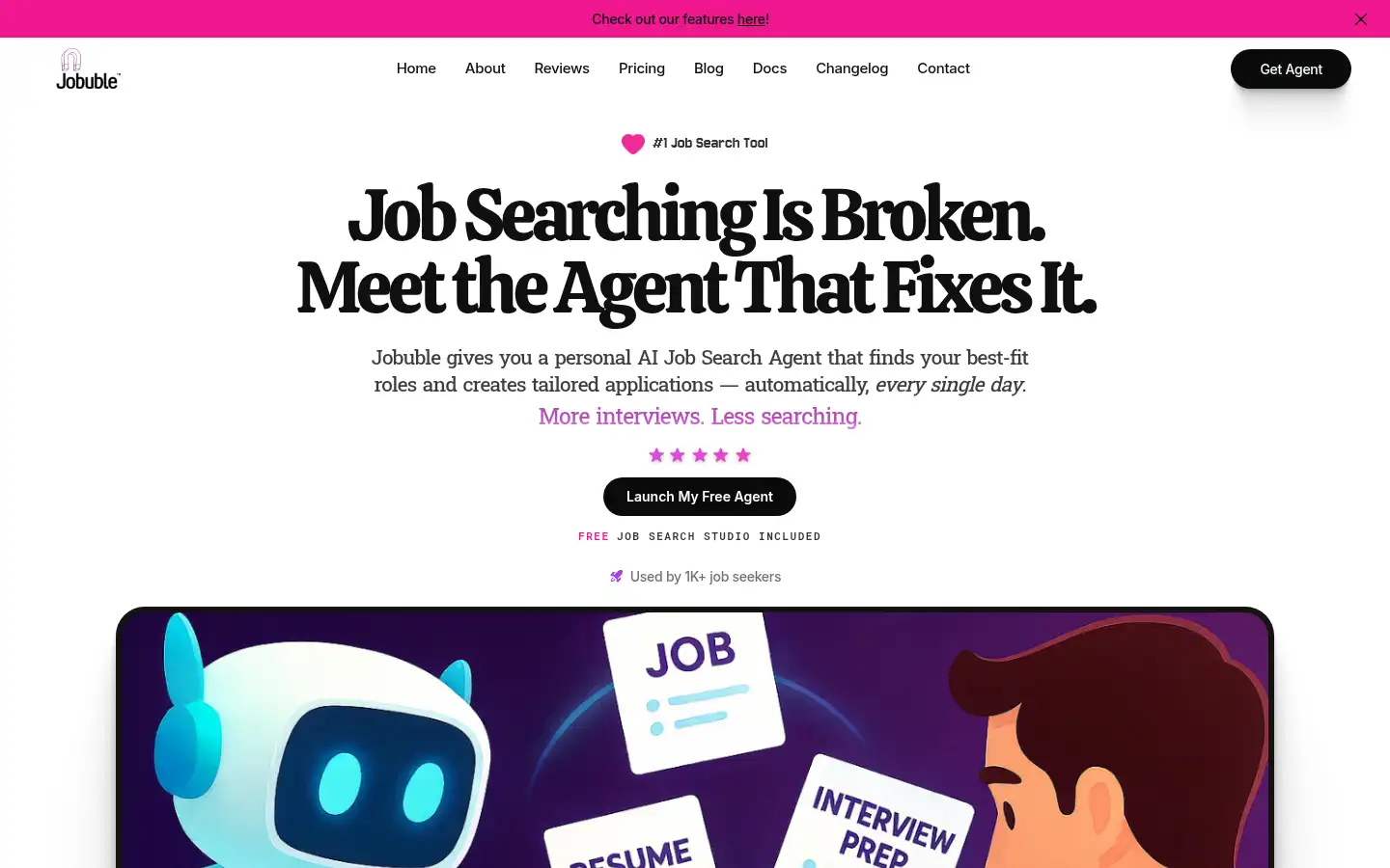 Screenshot of jobuble.com