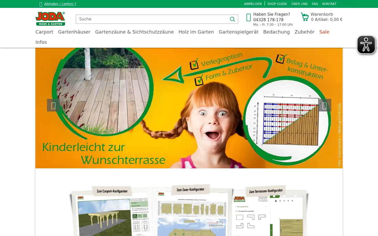 Screenshot of joda.de