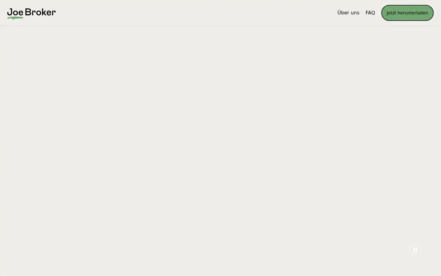 Screenshot of joebroker.de