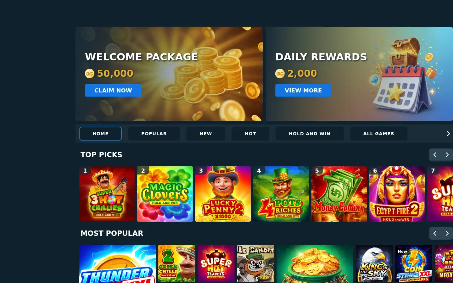 Screenshot of joecasino.com