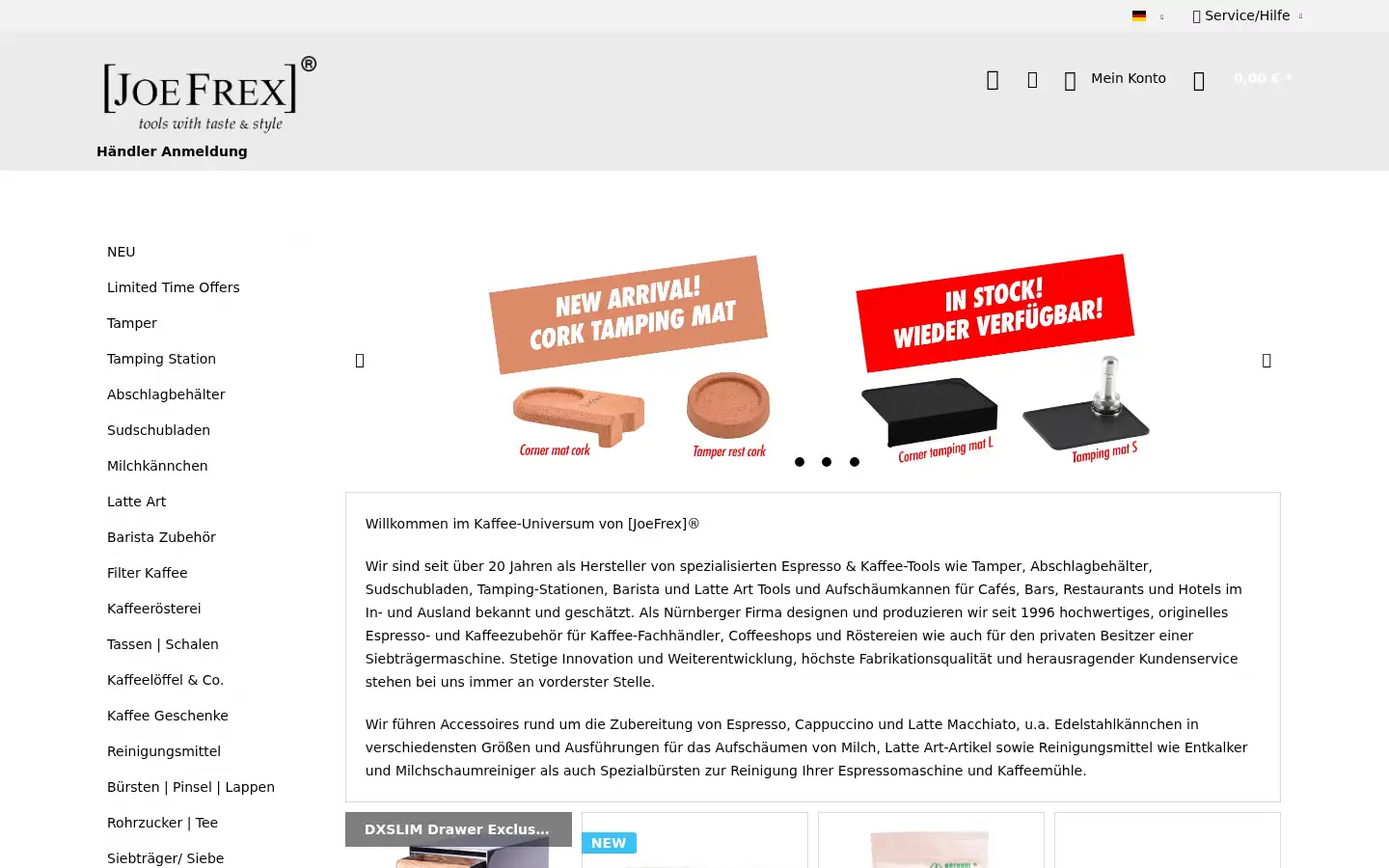 Screenshot of joefrex.de