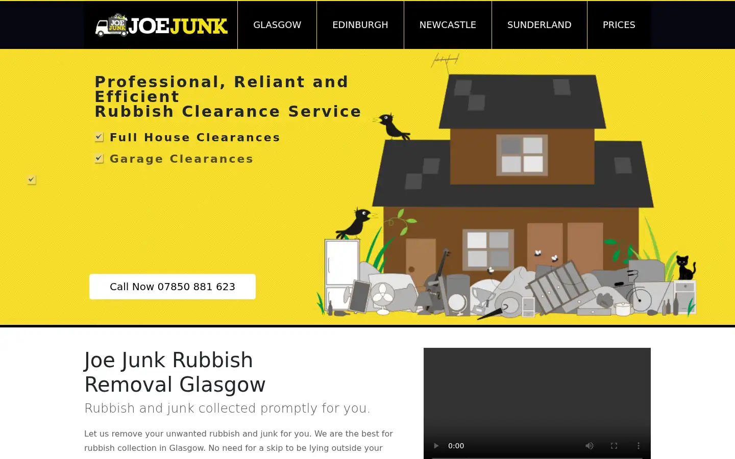 Screenshot of joejunk.co.uk