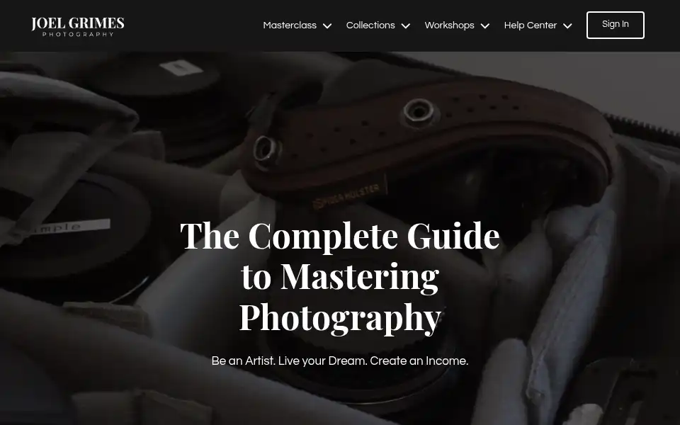 Screenshot of joelgrimes.com