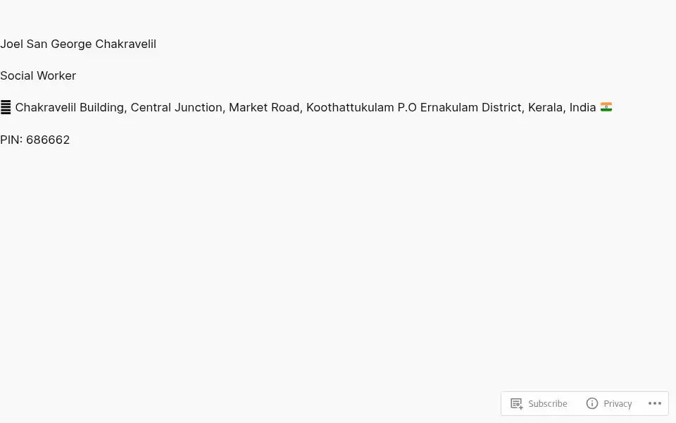 Screenshot of joelsocialworker.wordpress.com