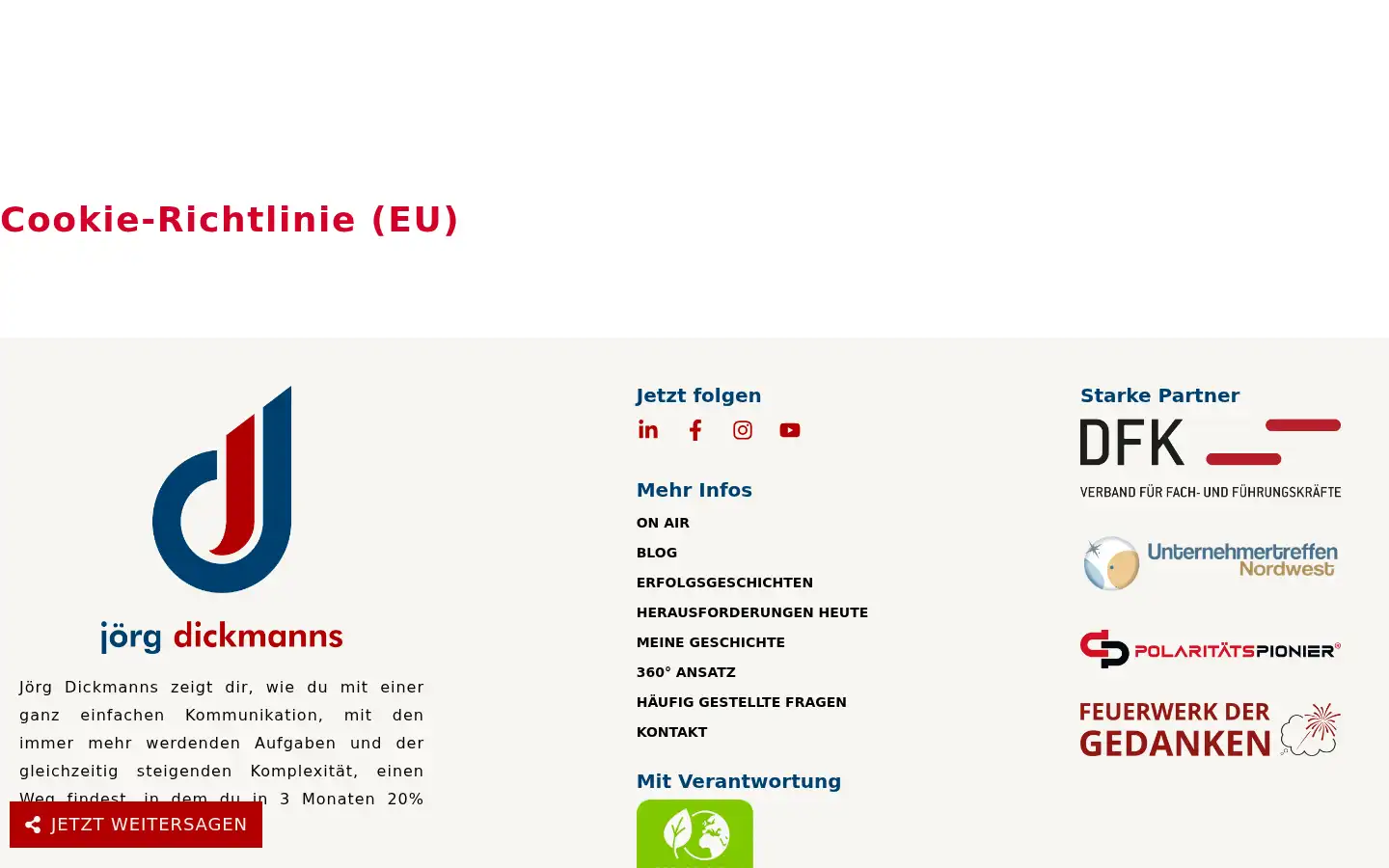 Screenshot of joerg-dickmanns.de