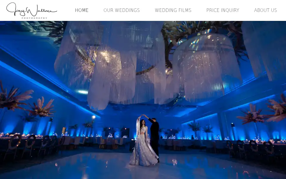 Screenshot of joeywallacephotography.com