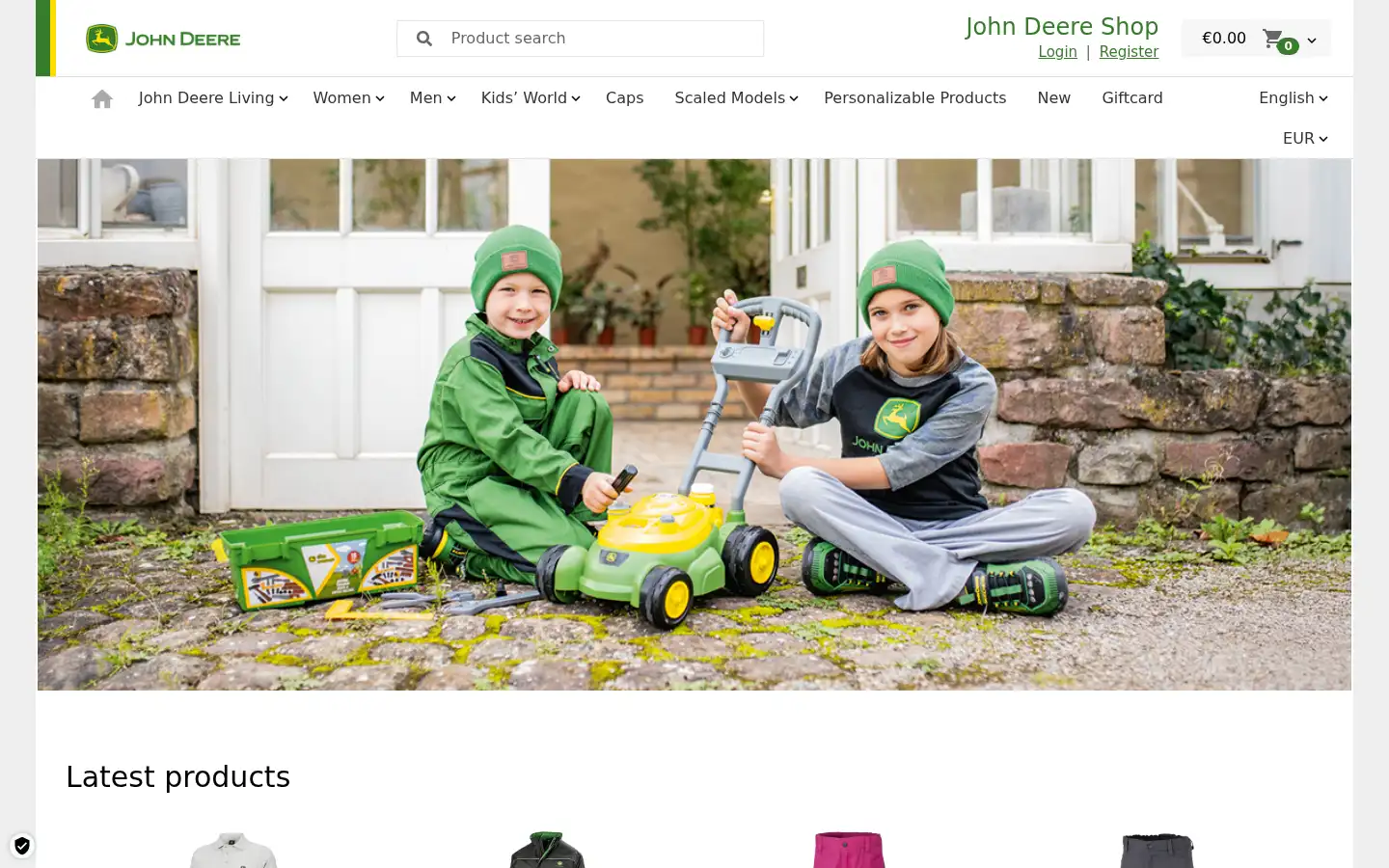 Screenshot of johndeereshop.com