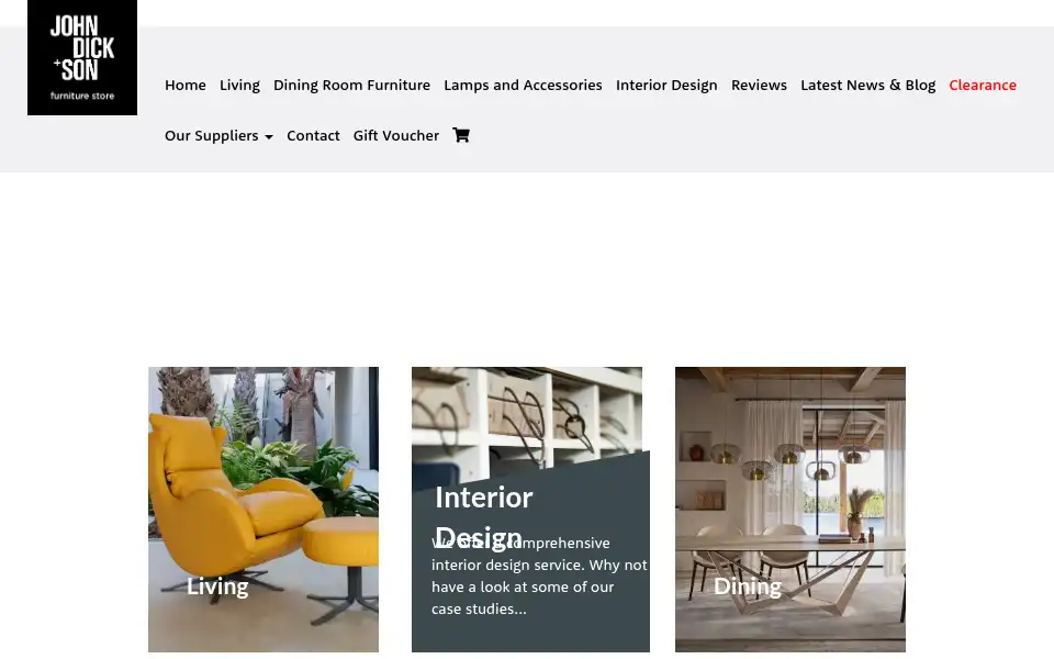 Screenshot of johndickandson.co.uk