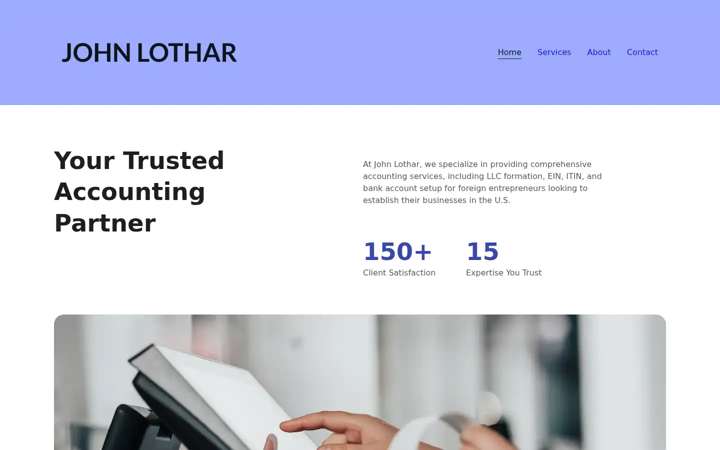 Screenshot of johnlothar.com