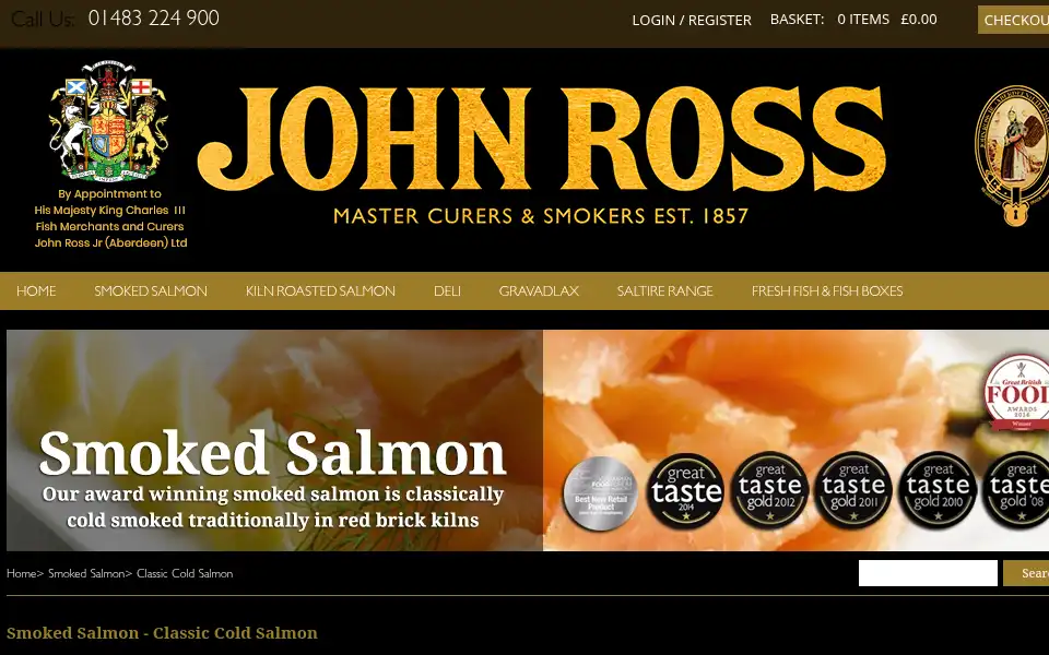 Screenshot of johnrossjr.com