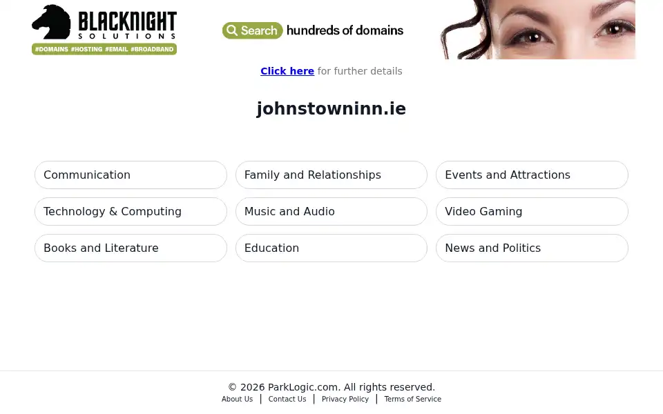 Screenshot of johnstowninn.ie