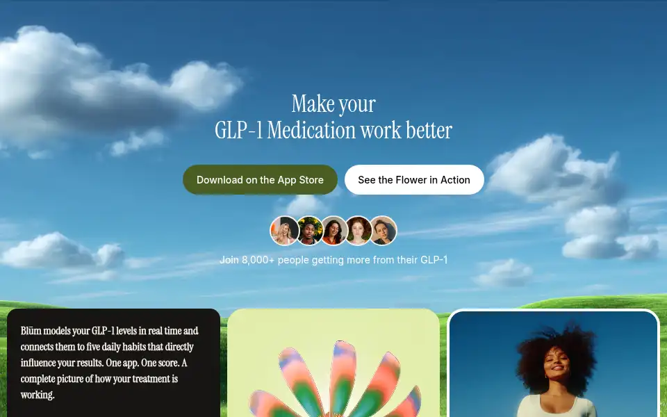 Screenshot of joinblum.com