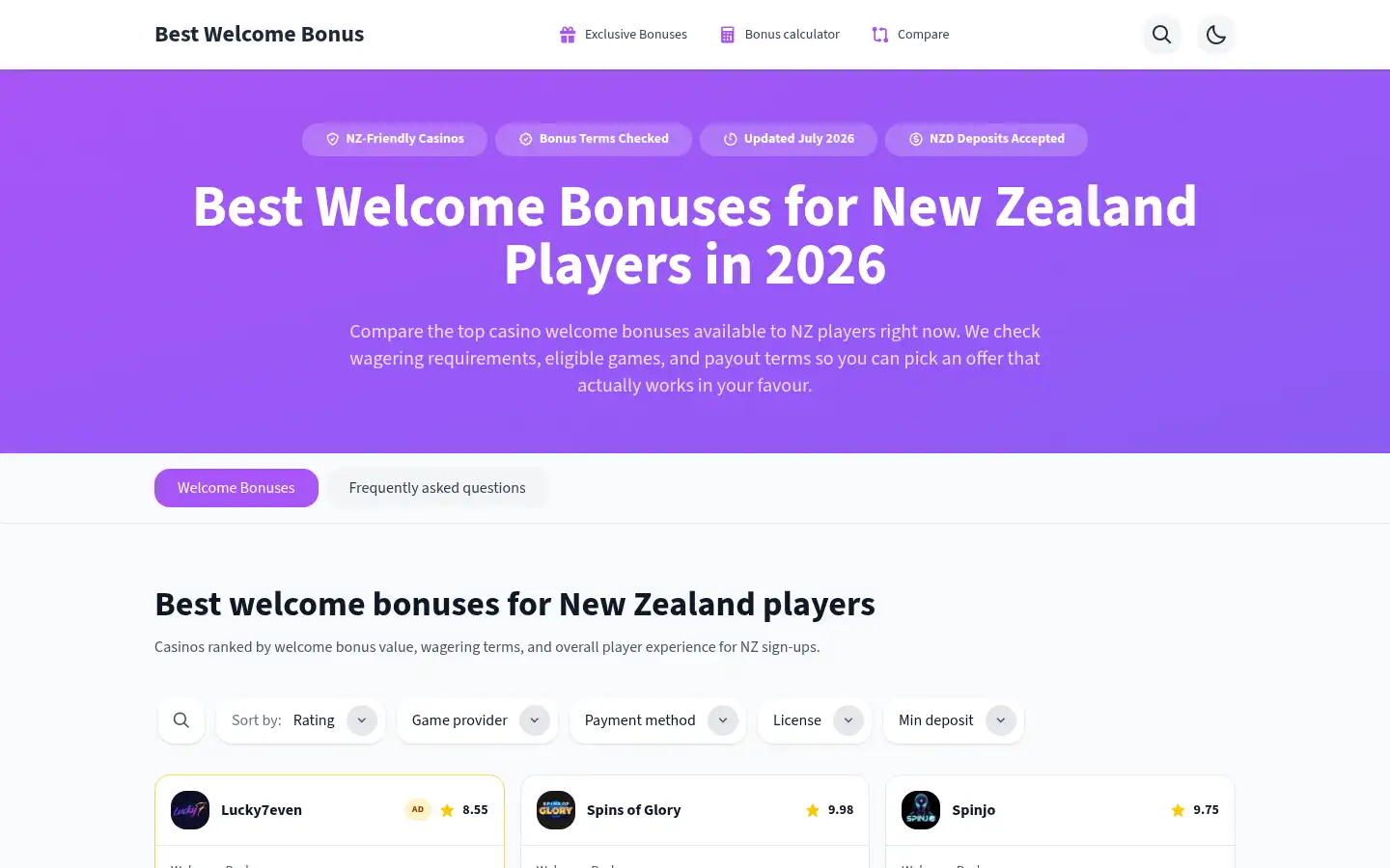 Screenshot of joinbonus.org
