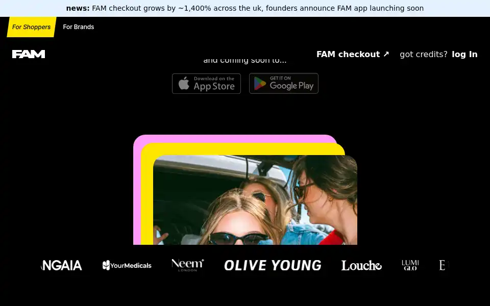 Screenshot of joinfam.com