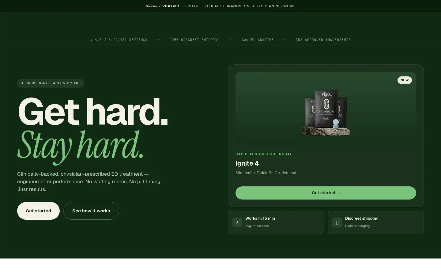 Screenshot of joinnalena.com