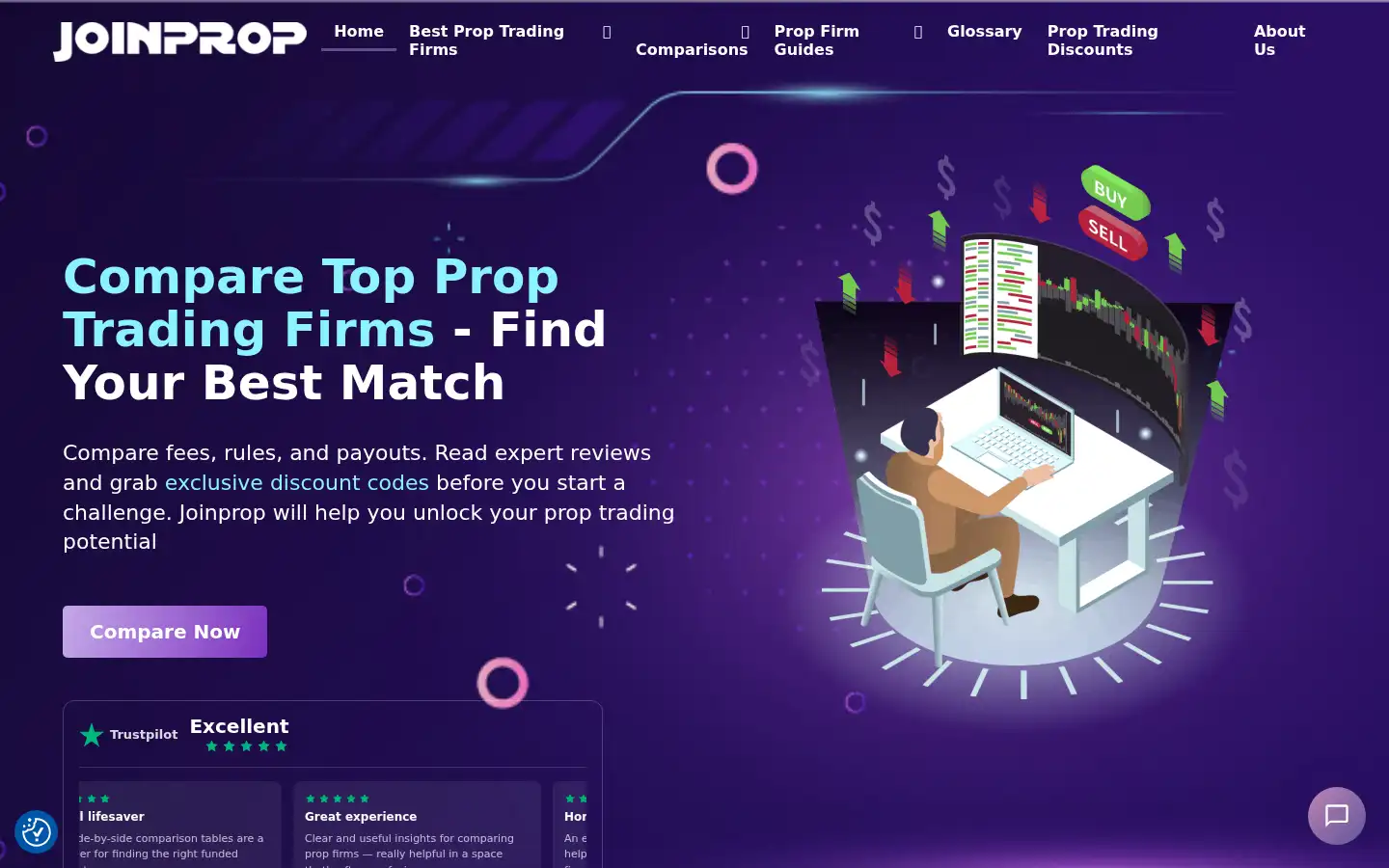 Screenshot of joinprop.com