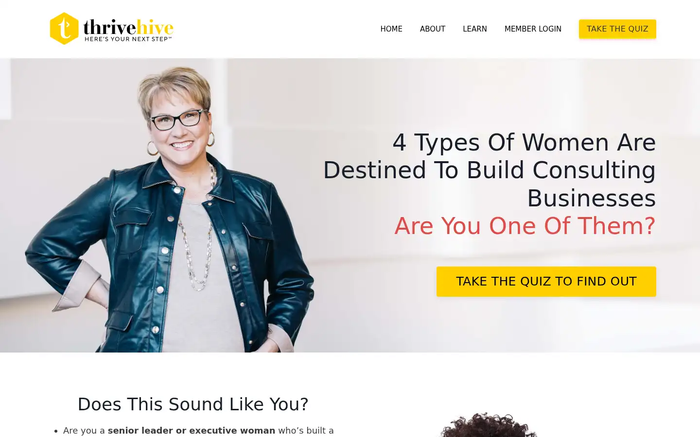 Screenshot of jointhrivehive.com