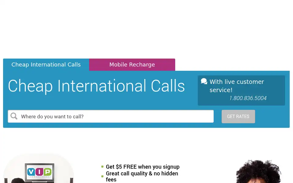 Screenshot of joinvip.com