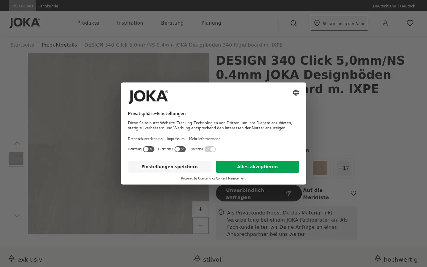 Screenshot of joka.de