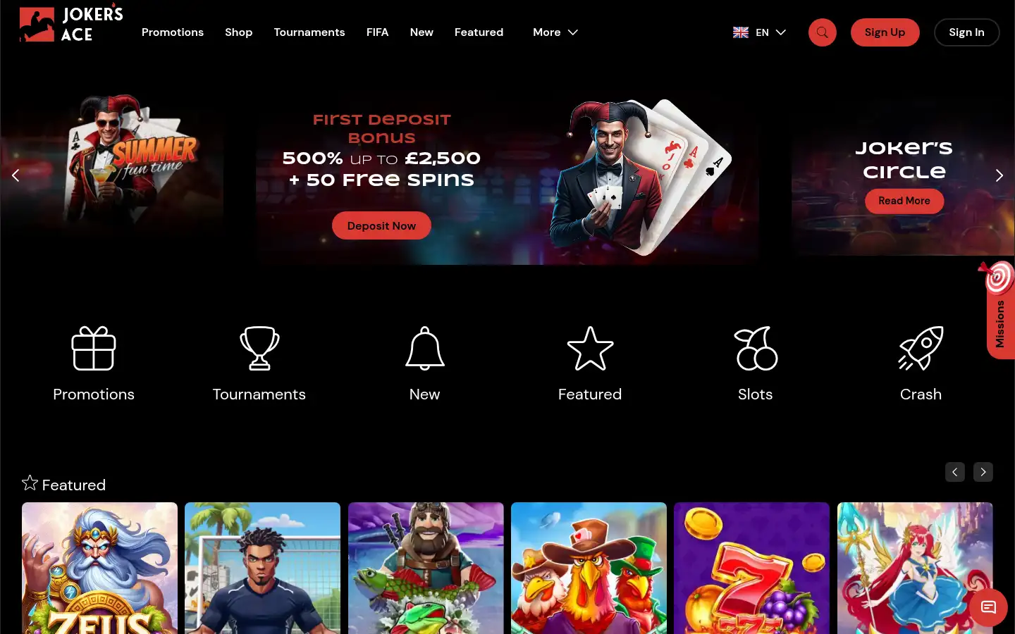 Screenshot of jokersace11.com