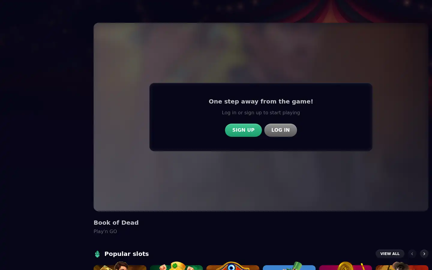 Screenshot of jokersino.io