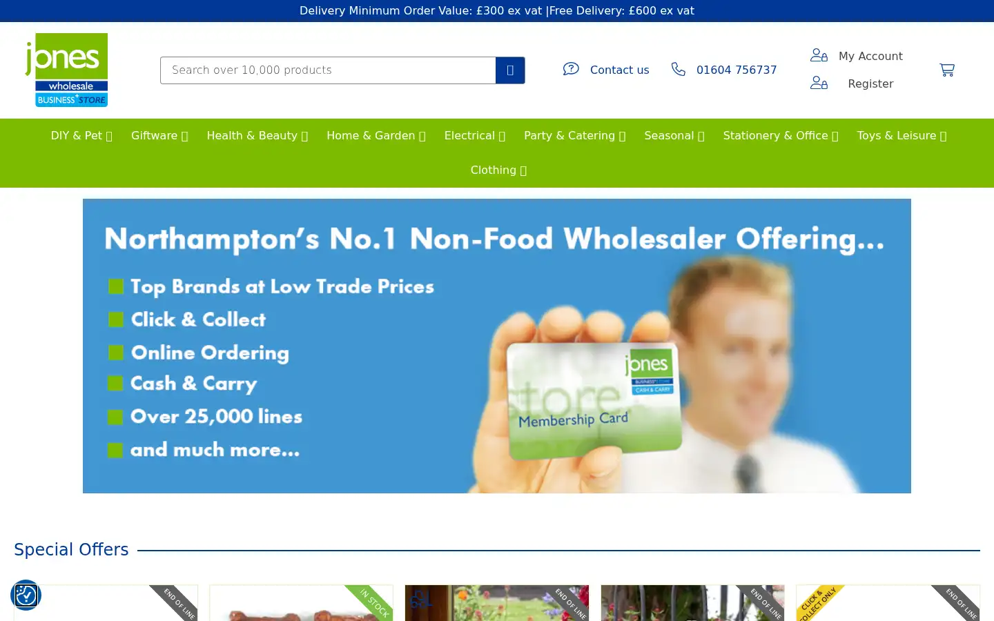 Screenshot of joneswholesale.co.uk