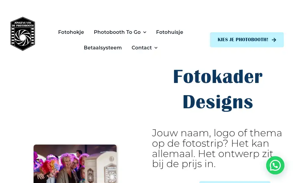Screenshot of jongensvandephotobooth.nl