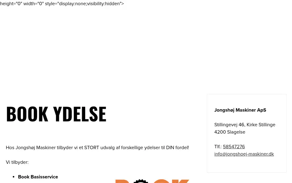 Screenshot of jongshoej-maskiner.dk