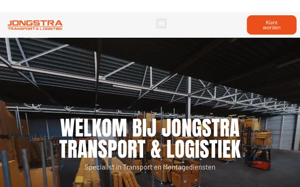 Screenshot of jongstratransport.nl