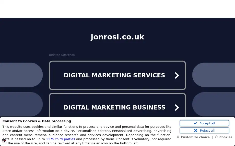 Screenshot of jonrosi.co.uk