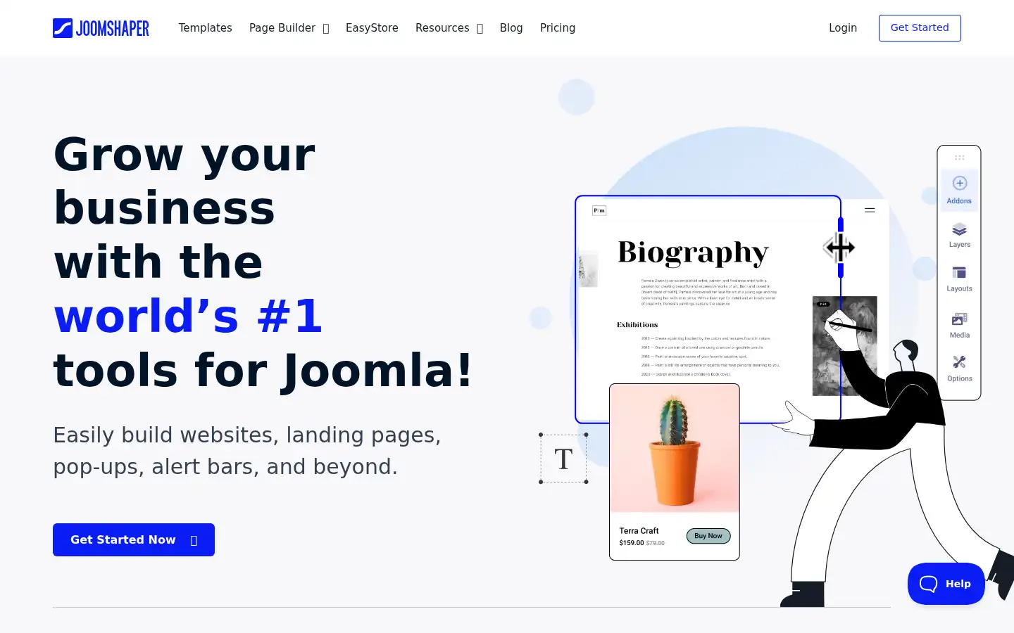 Screenshot of joomshaper.com