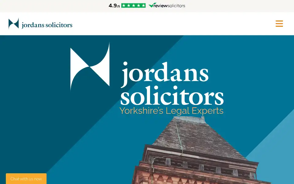Screenshot of jordanssolicitors.co.uk