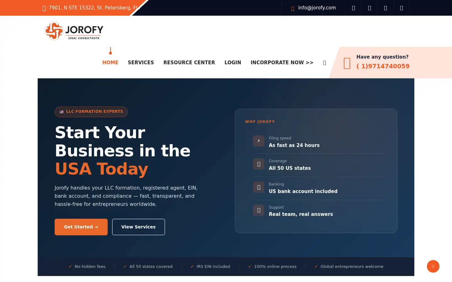 Screenshot of jorofy.com