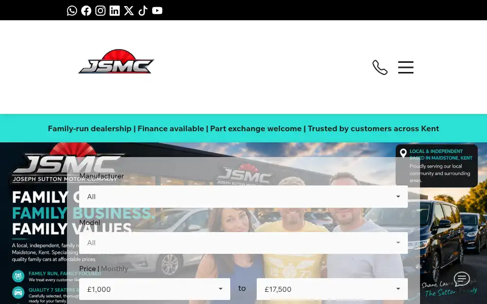 Screenshot of josephsutton.co.uk