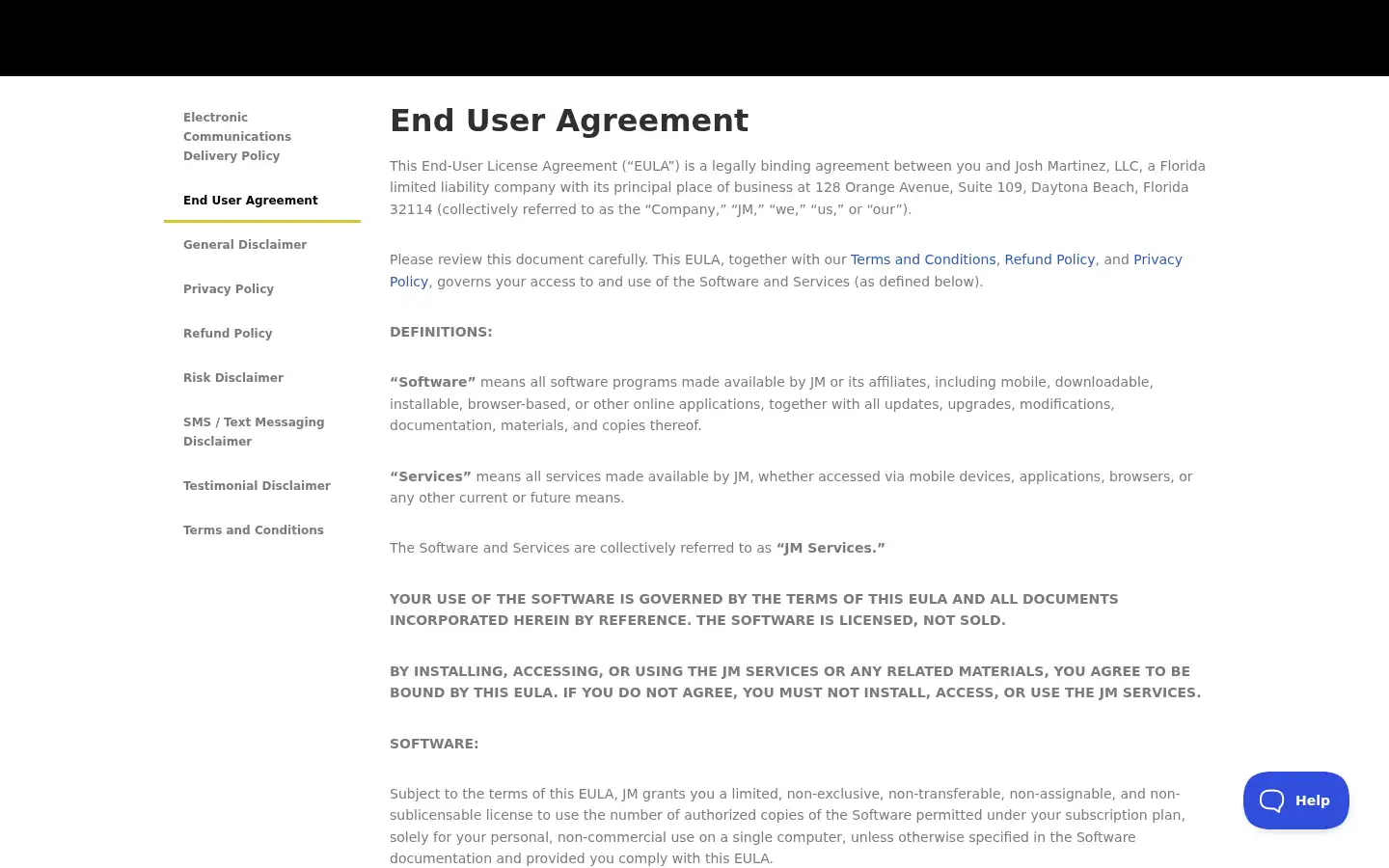 Screenshot of joshmartinez.com