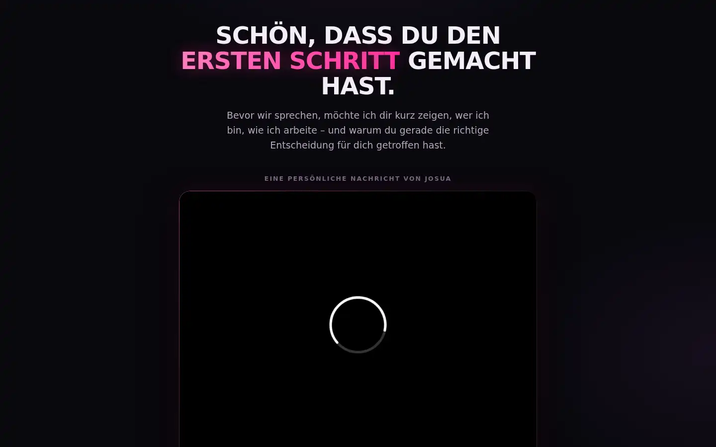 Screenshot of josuamariacoaching.de