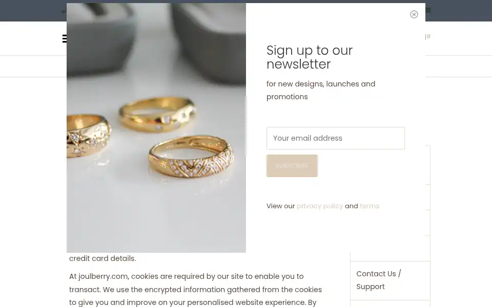 Screenshot of joulberry.com