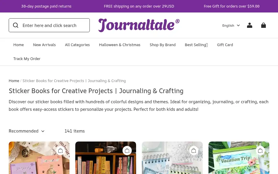 Screenshot of journaltale.com