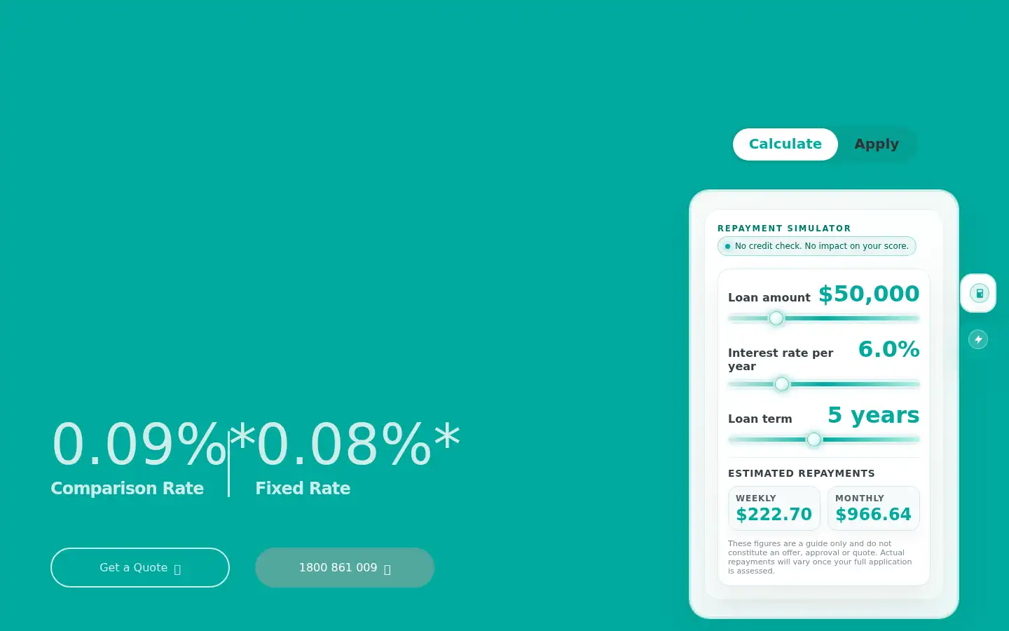 Screenshot of journeyfinance.com.au