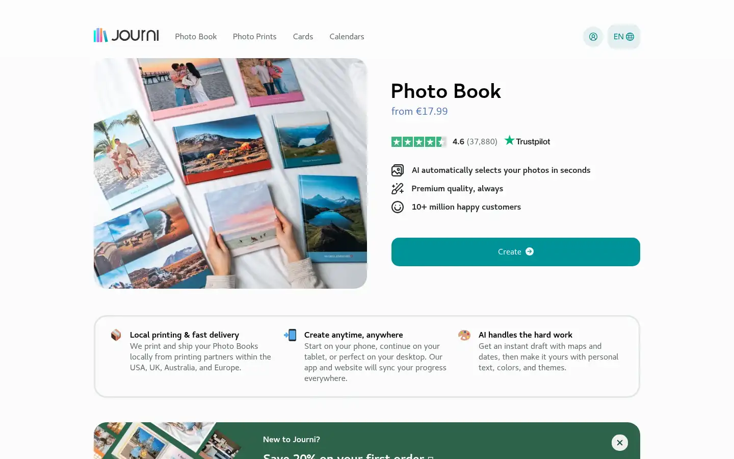 Screenshot of journiapp.com