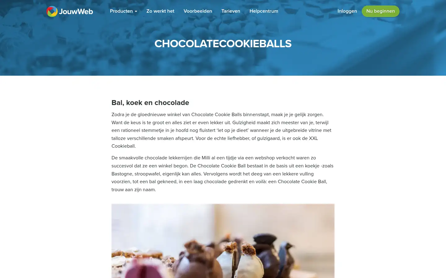 Screenshot of jouwweb.nl
