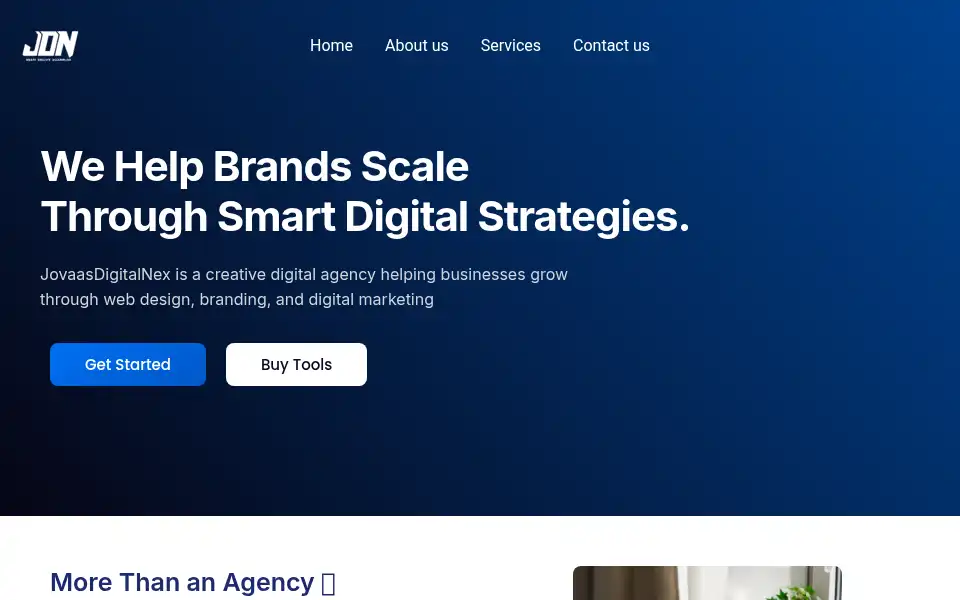 Screenshot of jovaasdigitalnex.com