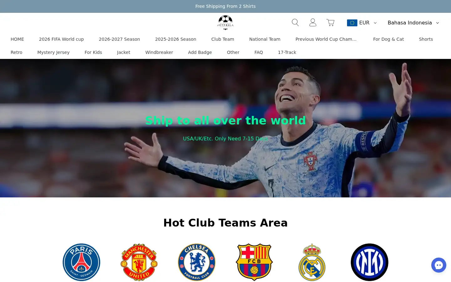 Screenshot of joyfball.club