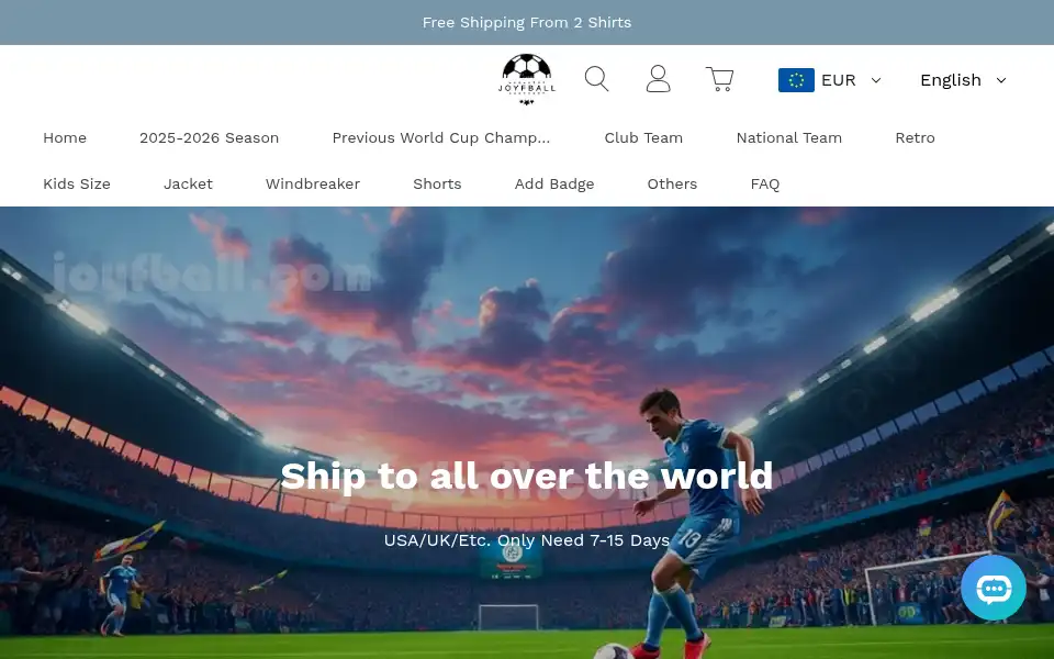 Screenshot of joyfballs.com